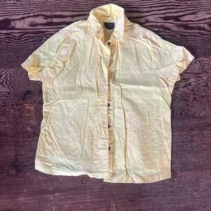 Sig Zane Light Yellow Button Down Shirt